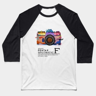 Colorful vintage camera Asahi Pentax Spotmatic F Baseball T-Shirt